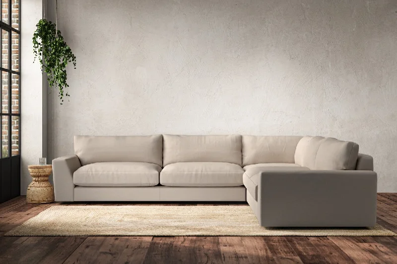 Contemporary Ceiling Lights with Unique, Abstract ShapesGuddu Grand Right Hand Corner Sofa - Recycled Cotton Natural