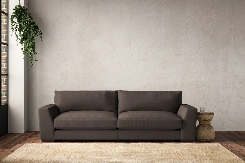 Industrial Style Ceiling Lights with Exposed Bulbs and Metal CagesGuddu Grand Sofa - Recycled Cotton Mocha