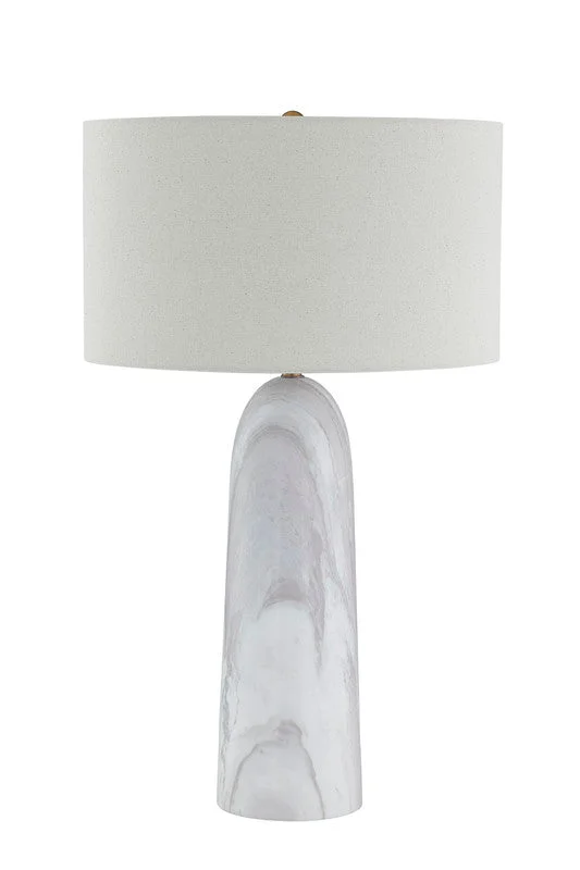 victorian style table lamps with ornate details for traditional homesHaze Grey Marble Table Lamp