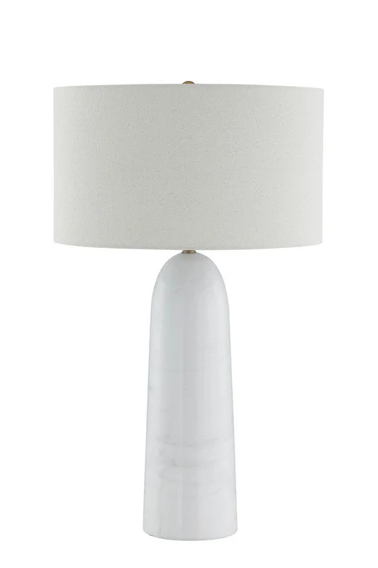 wooden table lamps with natural grain for a warm and organic feelHaze White Marble Table Lamp