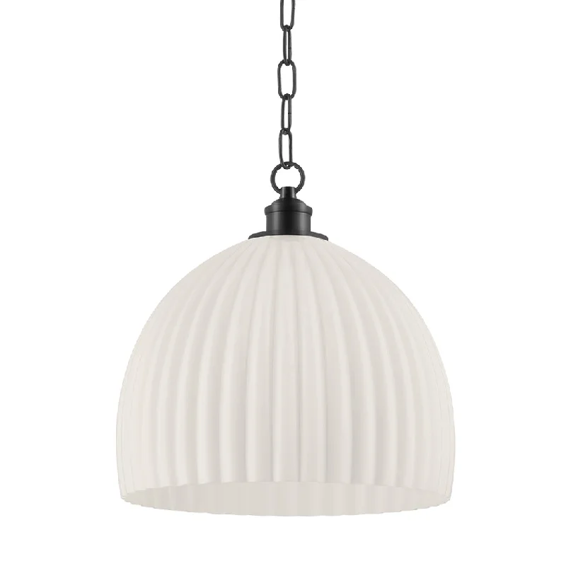 African - Inspired Ceiling Lights with Tribal Patterns and Natural MaterialsHillary Large Pendant | ZIO & SONS x Mitzi