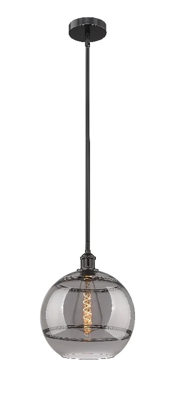 Steampunk Ceiling Lights with Gears, Cogs, and Brass AccentsInnovations Lighting 616-1S-BK-G556-12SM  Edison Pendant Light Matte Black