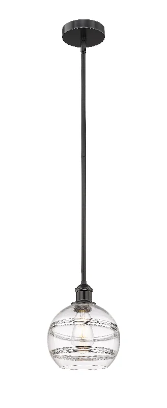 Contemporary Ceiling Lights with Unique, Abstract ShapesInnovations Lighting 616-1S-BK-G556-8CL  Edison Pendant Light Matte Black