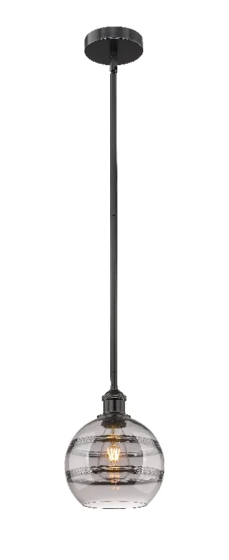 Mid - Century Modern Ceiling Lights with Simple, Sleek LinesInnovations Lighting 616-1S-BK-G556-8SM  Edison Pendant Light Matte Black