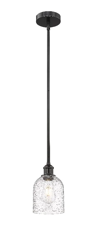 Chinese - Style Ceiling Lights with Red Lantern - Inspired DesignsInnovations Lighting 616-1S-BK-G558-6SDY  Edison Pendant Light Matte Black
