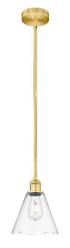 Crystal Ceiling Lights with High - Quality Swarovski CrystalsInnovations Lighting 616-1S-SG-GBC-82  Edison Pendant Light Satin Gold
