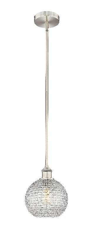 Victorian - Inspired Ceiling Lights with Ornate Crystal ChandeliersInnovations Lighting 616-1S-SN-G122C-8CL  Edison Pendant Light Brushed Satin Nickel