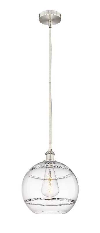 Gothic Ceiling Lights with Dark Metalwork and Pointed ArchesInnovations Lighting 616-1S-SN-G556-12CL  Edison Pendant Light Brushed Satin Nickel