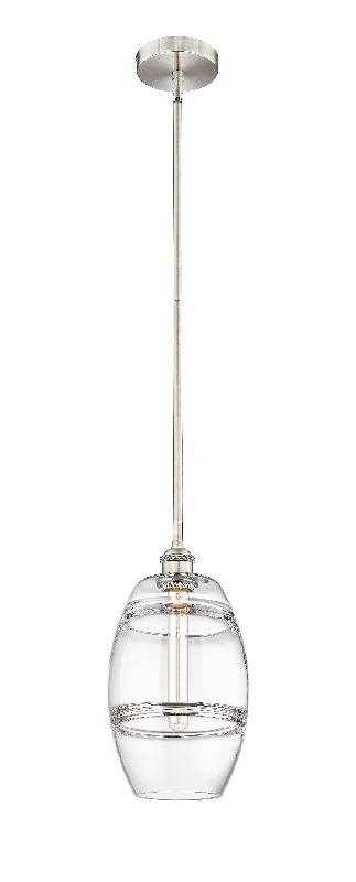 Steampunk Ceiling Lights with Gears, Cogs, and Brass AccentsInnovations Lighting 616-1S-SN-G557-8CL  Edison Pendant Light Brushed Satin Nickel