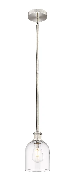 Industrial Style Ceiling Lights with Exposed Bulbs and Metal CagesInnovations Lighting 616-1S-SN-G558-6CL  Edison Pendant Light Brushed Satin Nickel