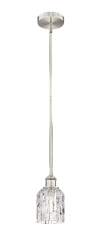 African - Inspired Ceiling Lights with Tribal Patterns and Natural MaterialsInnovations Lighting 616-1S-SN-G559-5CL  Edison Pendant Light Brushed Satin Nickel