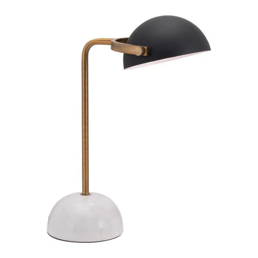 wooden table lamps with natural grain for a warm and organic feelIrving Table Lamp Black & White
