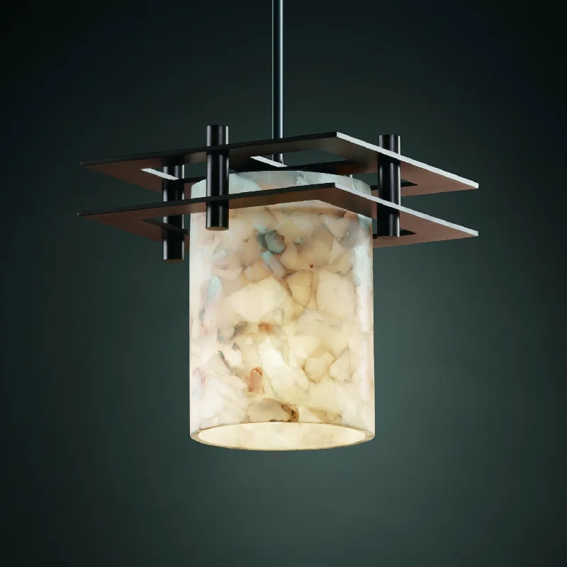 Glass Ceiling Lights with Frosted, Colored, or Etched GlassOne Light Pendant