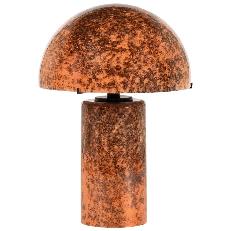coastal style table lamps with nautical elements for beach housesKassiani Table Lamp – Salmon Volcanic Glass