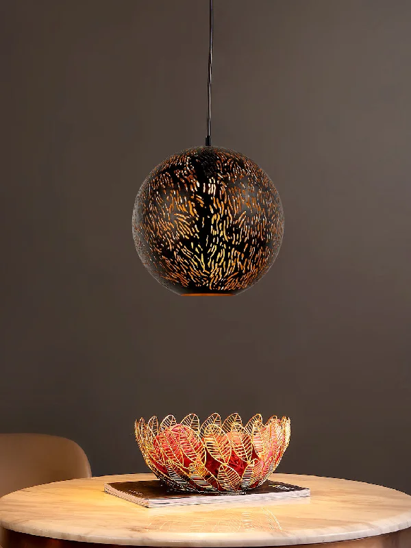 Gothic Ceiling Lights with Dark Metalwork and Pointed ArchesKernel Pendant Light
