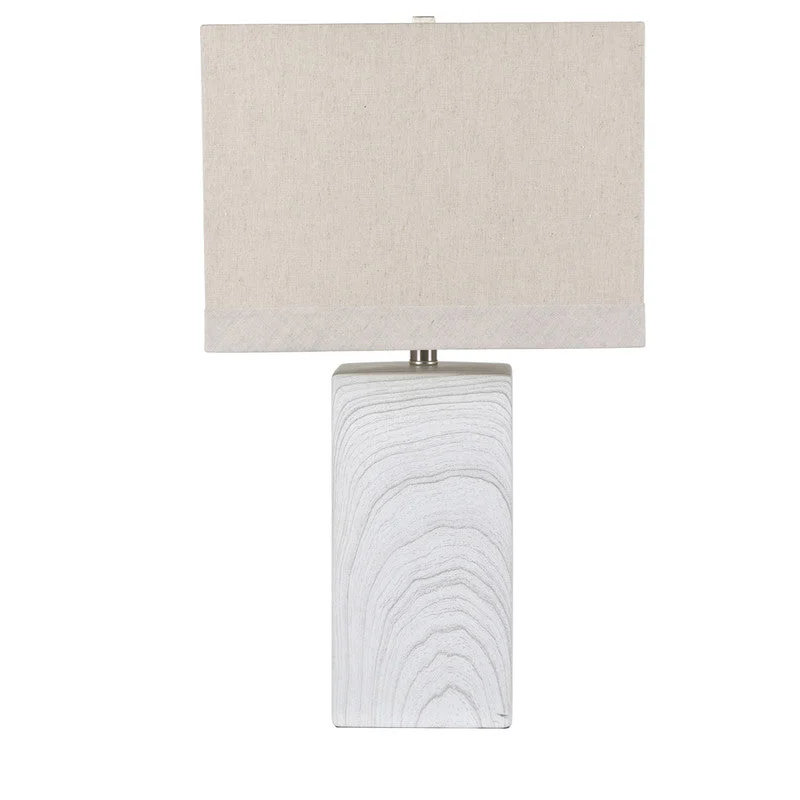 art deco table lamps with geometric shapes for a retro touchKirby Ceramic Block Table Lamp