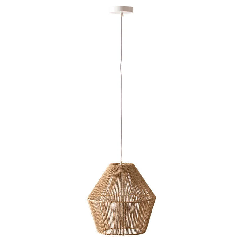 Mediterranean - Style Ceiling Lights with Terra - Cotta and Ceramic DetailsKoco Rope Natural Pendant 36x38cm