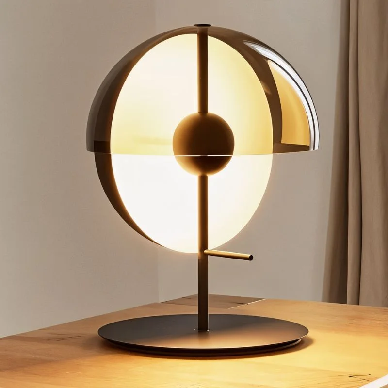 glass table lamps with a frosted surface for soft light diffusionLayers Table Lamp