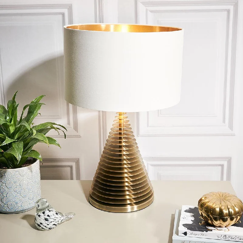leather table lamps with a distressed texture for a rugged charmLea Table Lamp - RV Astley