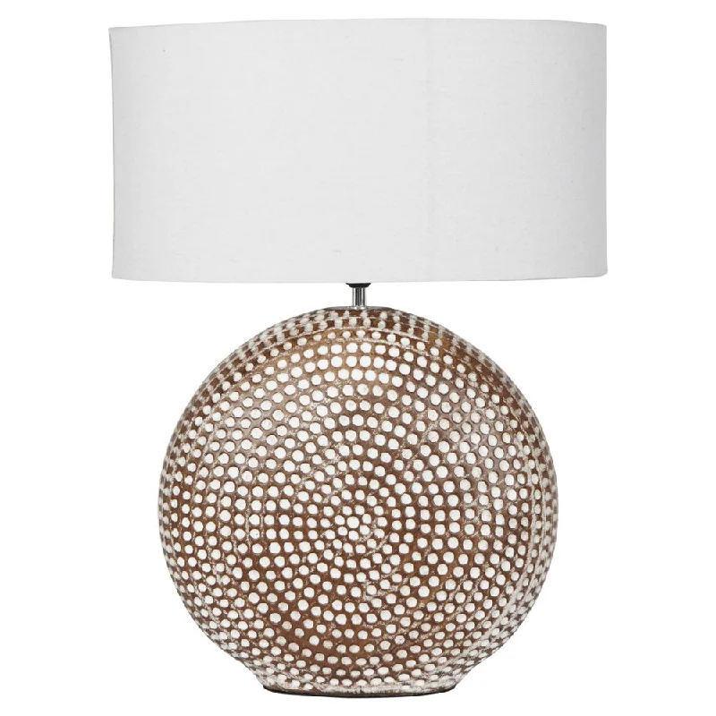 metal table lamps with a matte black finish for a sleek appearanceLibra Interiors Chariot Round Ceramic Lamp – 65cm