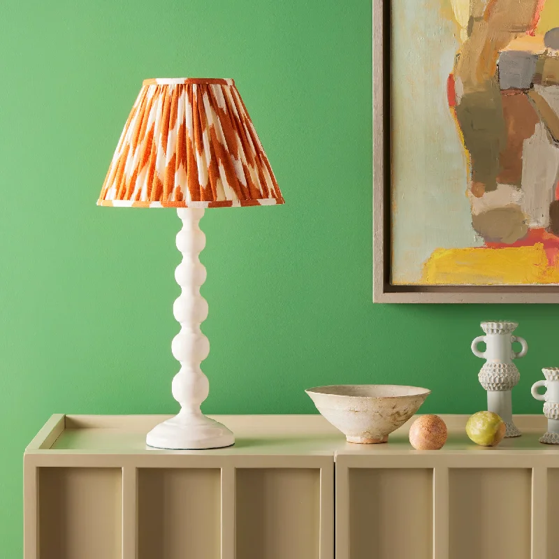 gothic style table lamps with dark finishes for a mysterious lookLillee rechargeable lamp base in white lacquered wood