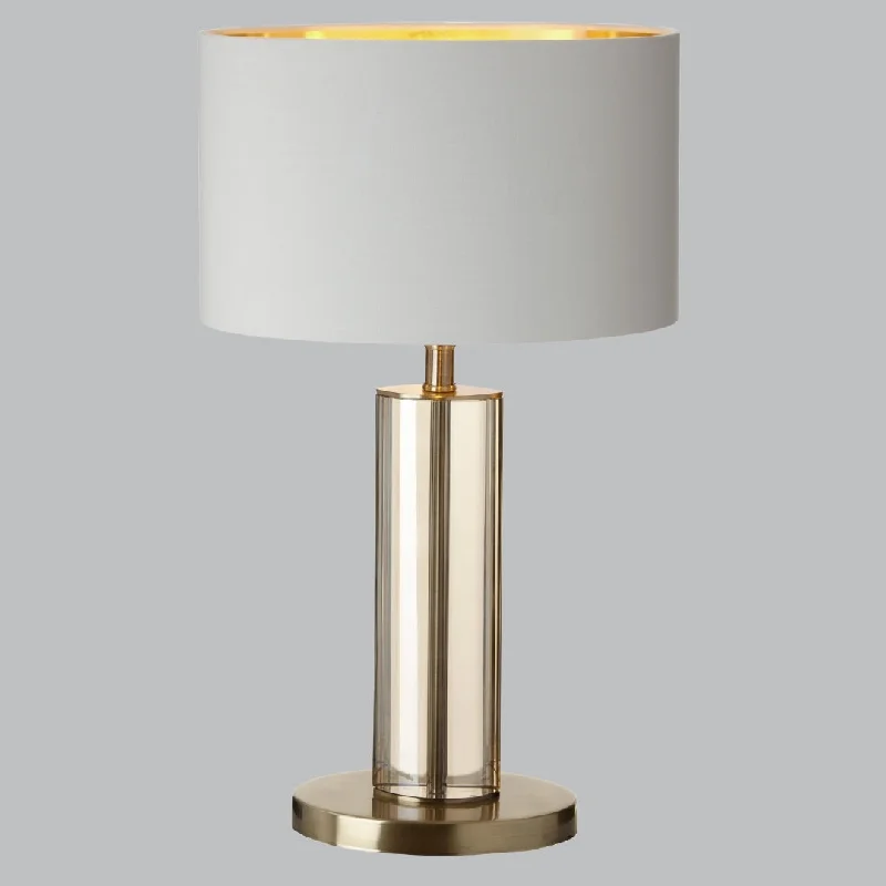crystal table lamps with dazzling prisms for a glamorous effectLivingsley Birch Table Lamp – Cognac