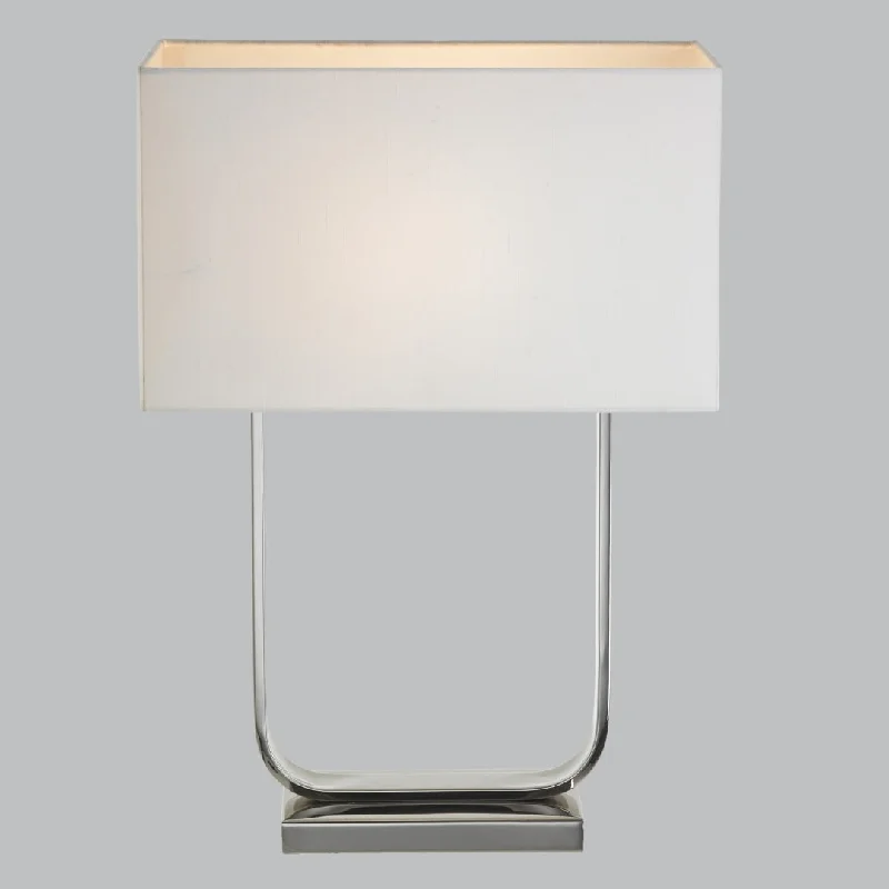 asian inspired table lamps with bamboo accents for a zen atmosphereLivingsley Reno Table Lamp – Nickel