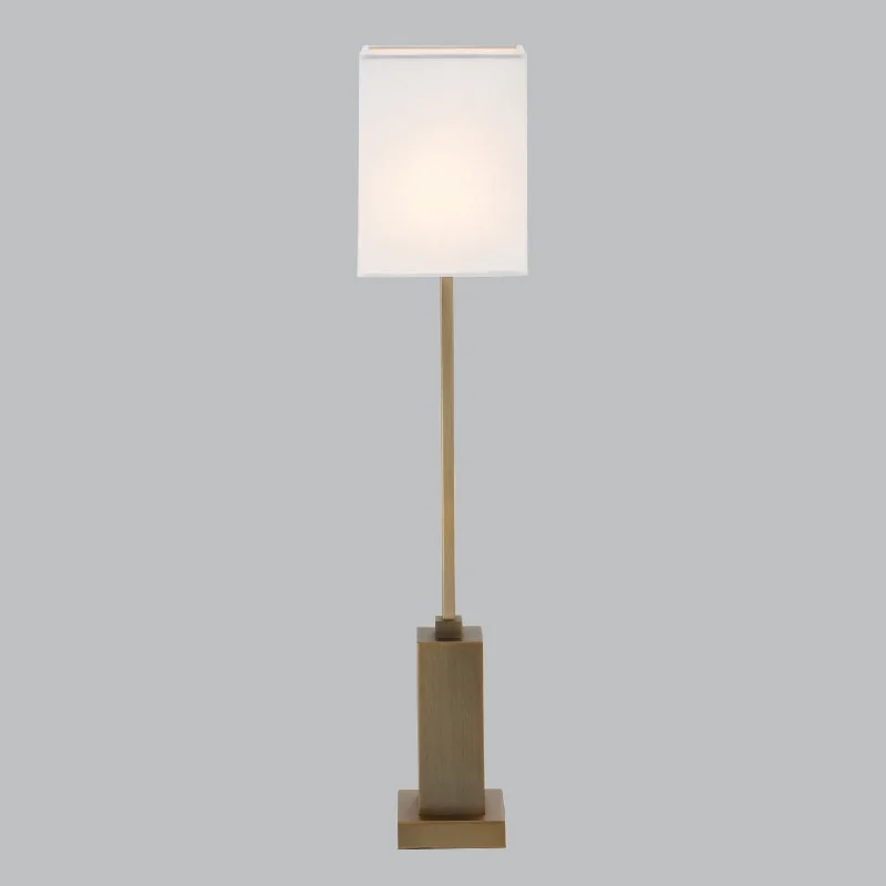 mid century modern table lamps with iconic designs for a stylish studyLivingsley York Table Lamp – Antique Brass