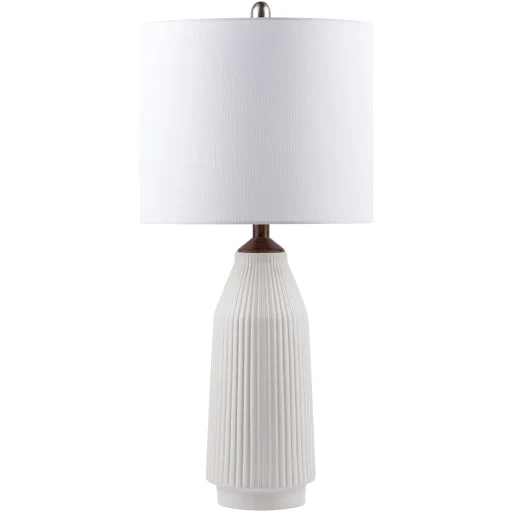 fabric table lamps with a linen shade for a relaxed and breathable lookLonic Ivory Table Lamp