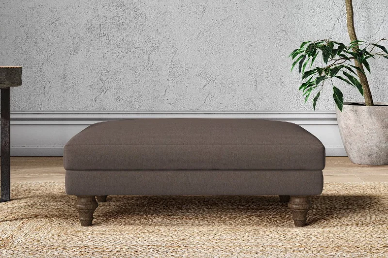 Contemporary Ceiling Lights with Unique, Abstract ShapesMarri Medium Footstool - Recycled Cotton Mocha