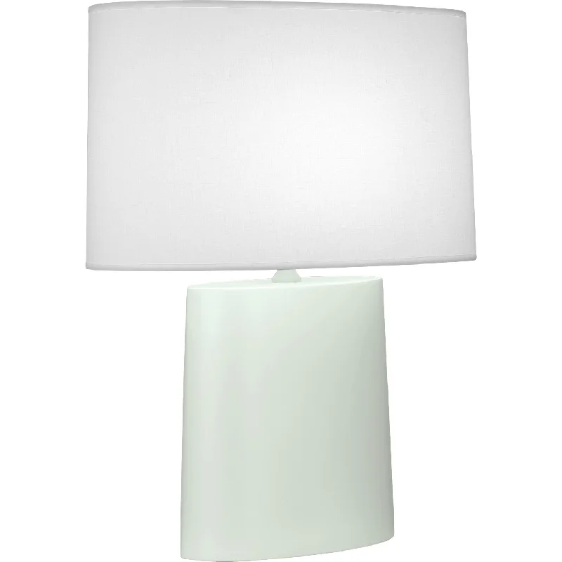 bohemian table lamps with colorful patterns for eclectic bedroomsMatte Celadon Victor Table Lamp