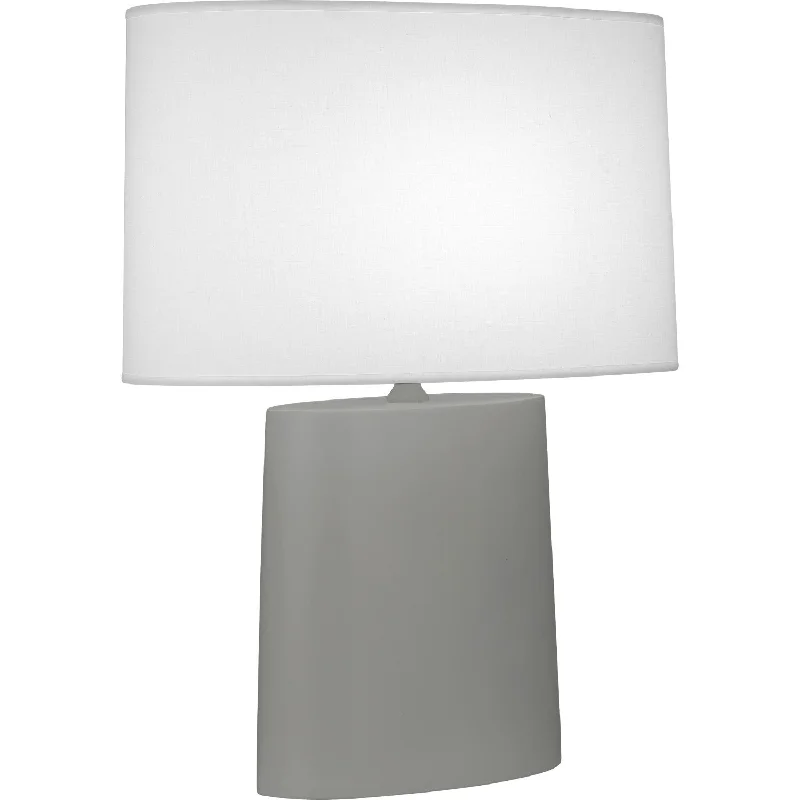 glass table lamps with a frosted surface for soft light diffusionMatte Smoky Taupe Victor Table Lamp