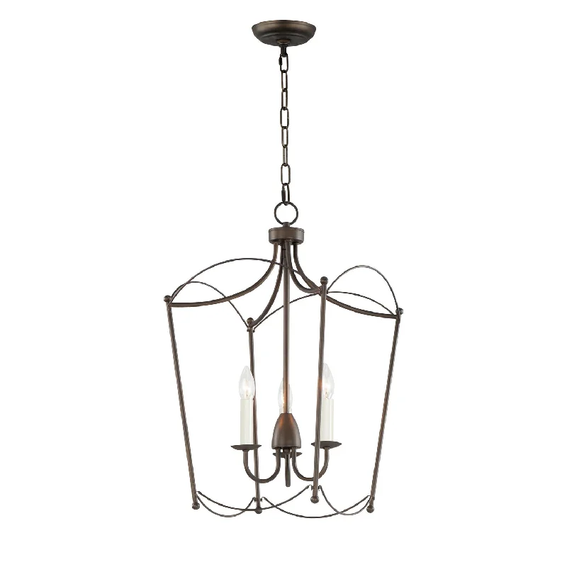 Gothic Ceiling Lights with Dark Metalwork and Pointed ArchesMaxim Plumette 12163CHB Pendant Light - Chestnut Bronze