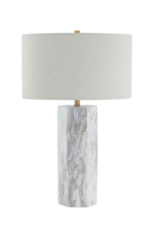 coastal style table lamps with nautical elements for beach housesMidnight Grey Marble Table Lamp