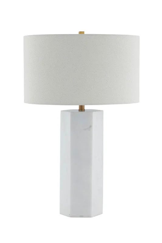 glass table lamps with a frosted surface for soft light diffusionMidnight Marble Table Lamp