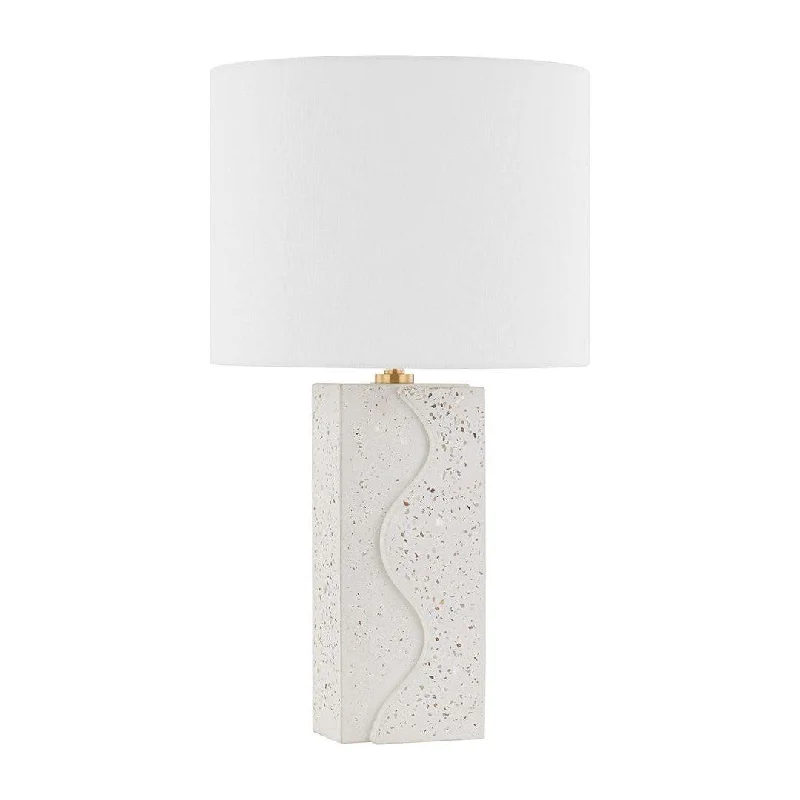 rustic farmhouse table lamps for cozy kitchensCort 1-Light Table Lamp