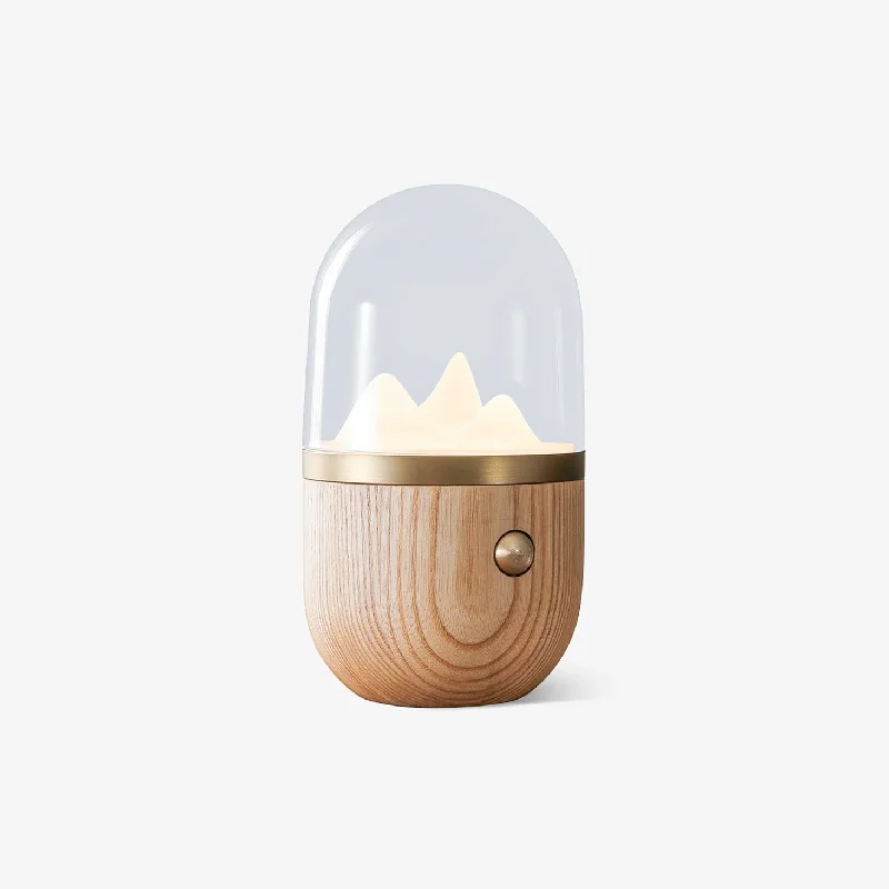 art deco table lamps with geometric shapes for a retro touchMountain Peak Night Table Lamp