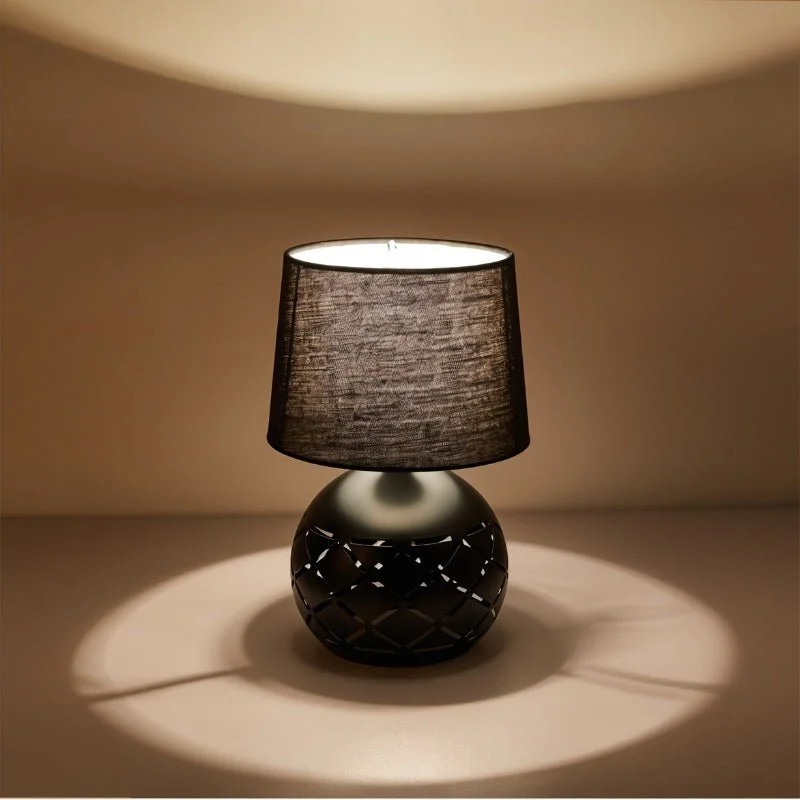 wooden table lamps with natural grain for a warm and organic feelNoir Table Lamp