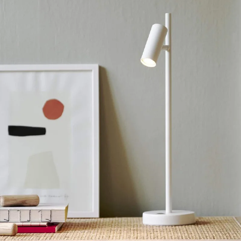 industrial style table lamps with exposed bulbs for loft apartmentsOmari Table Lamp - White