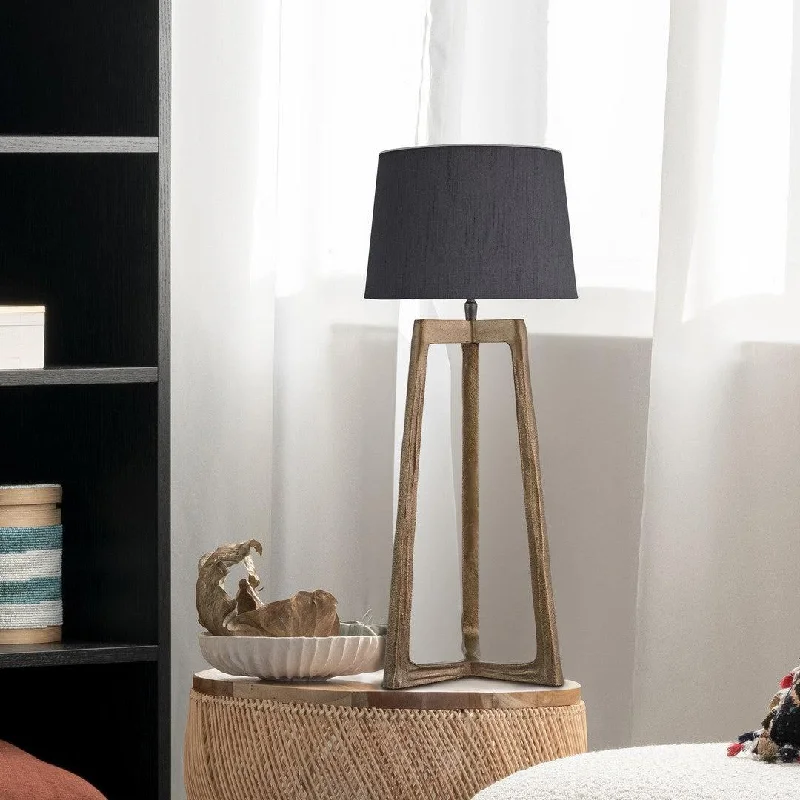 industrial style table lamps with exposed bulbs for loft apartmentsOrnate Tripod Table Lamp - Brass