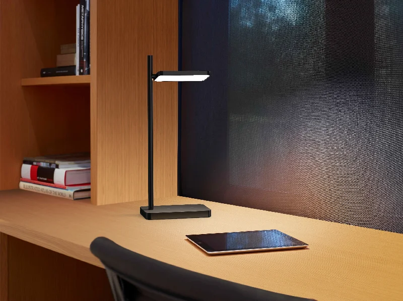 crystal table lamps with dazzling prisms for a glamorous effectPablo Designs Talia Modern Black Task Lamp