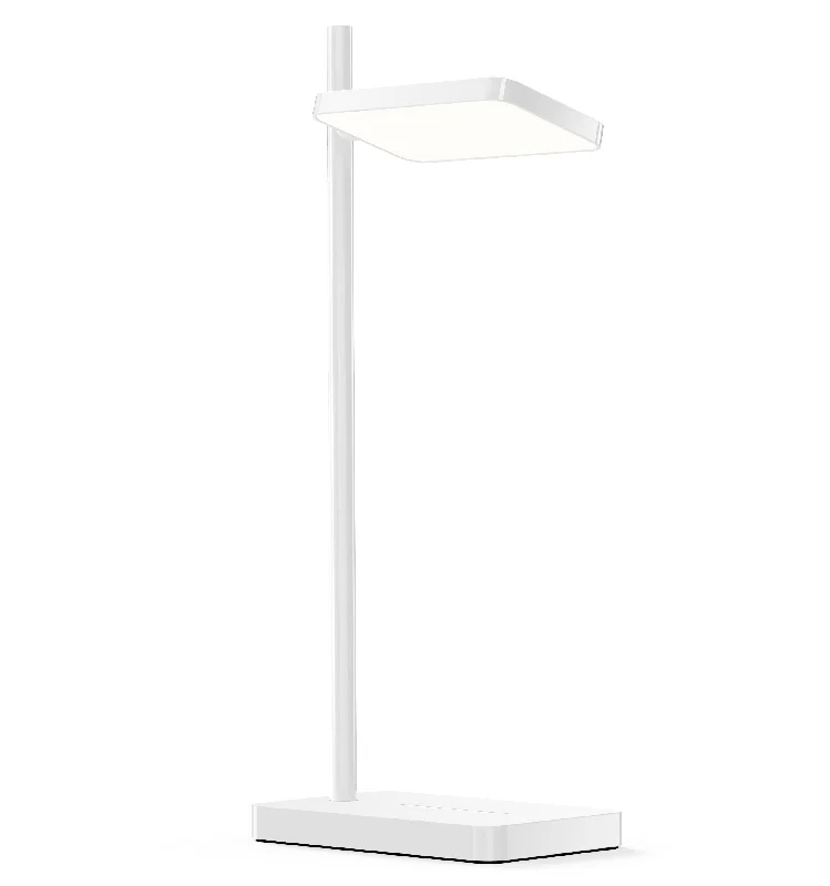 gothic style table lamps with dark finishes for a mysterious lookPablo Designs Talia Modern White Task Lamp
