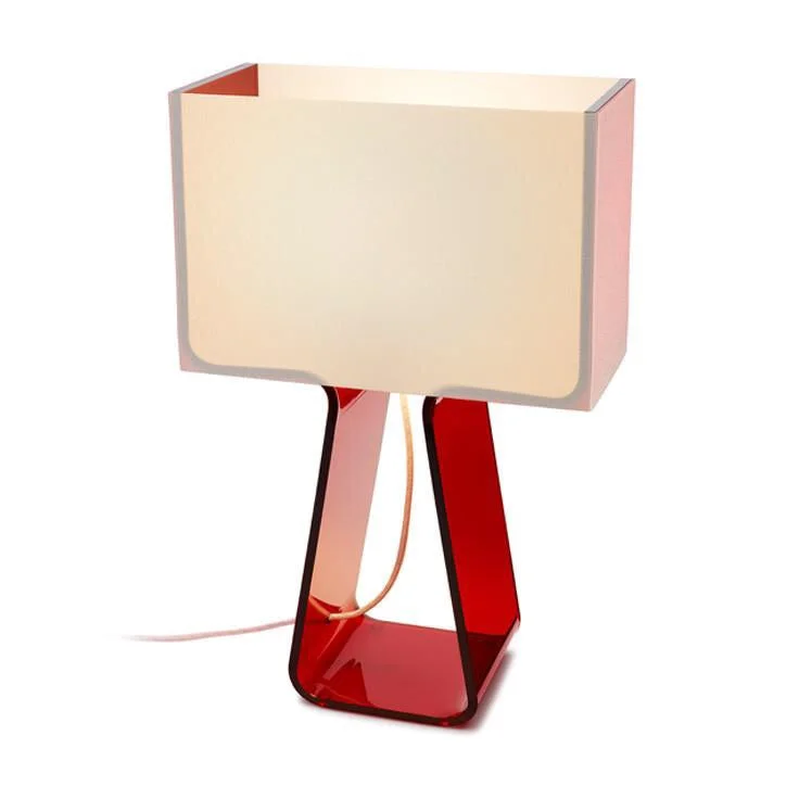 White Shade/Ruby Red Body