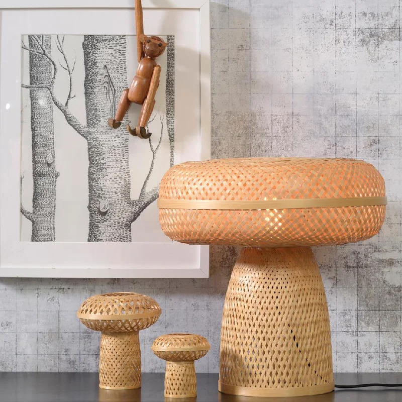gothic style table lamps with dark finishes for a mysterious lookPalawan Bamboo Table Lamp