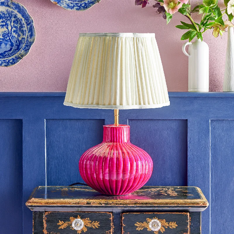industrial style table lamps with exposed bulbs for loft apartmentsPhilomena table lamp in pink
