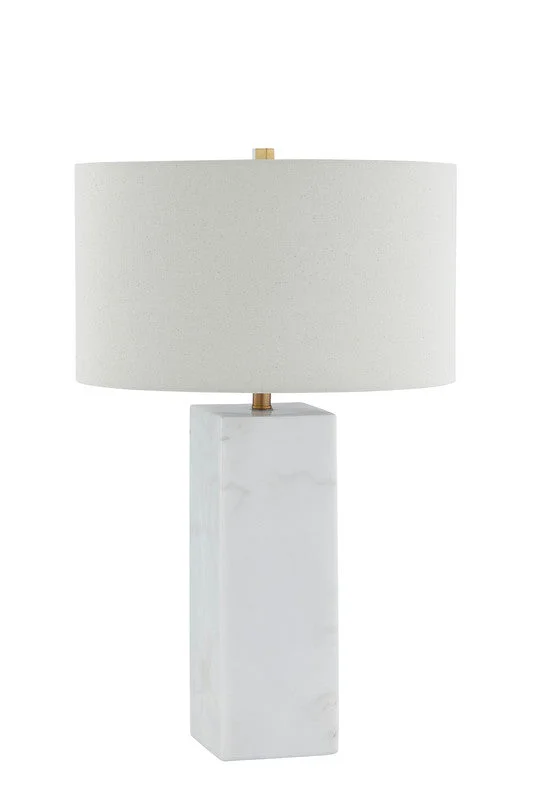 bohemian table lamps with colorful patterns for eclectic bedroomsQuartz White MarbleTable Lamp