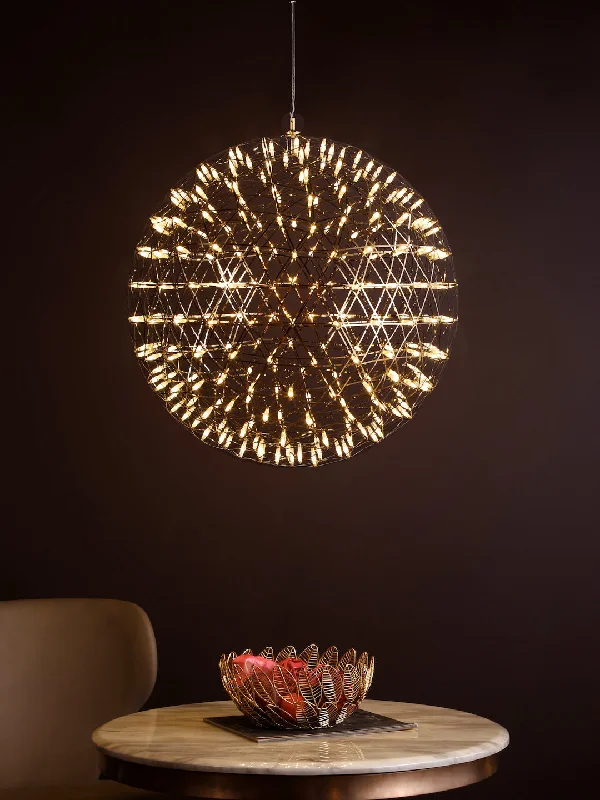 Indian - Themed Ceiling Lights with Intricate Filigree and Mirror WorkRaimond Gold M Pendant Light
