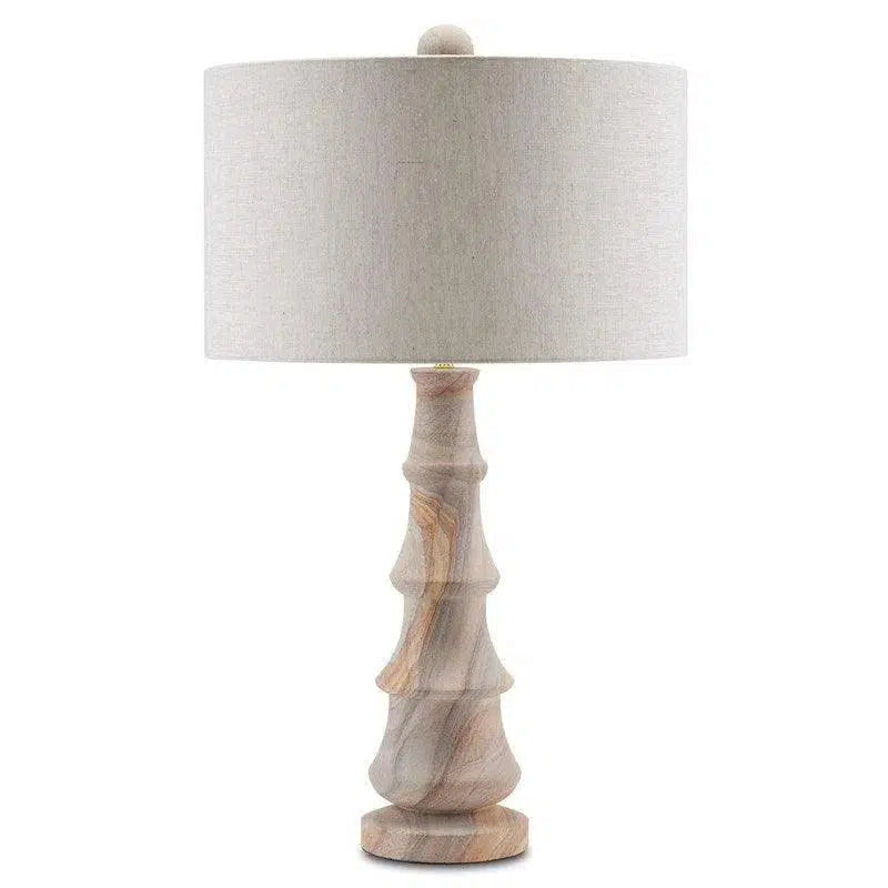 metal table lamps with a matte black finish for a sleek appearanceRainbow Sandstone Petra Table Lamp
