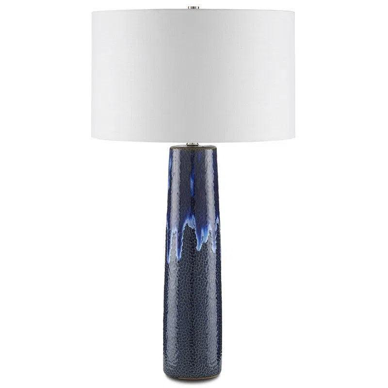 rustic farmhouse table lamps for cozy kitchensReactive Blue Kelmscott Blue Table Lamp Marjorie Skouras