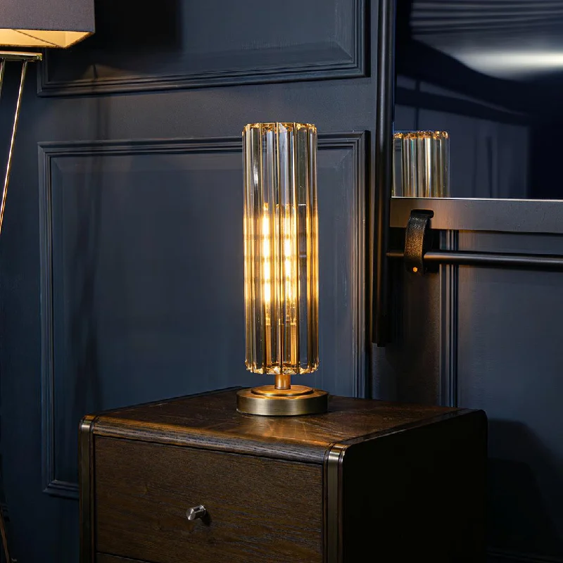 bohemian table lamps with colorful patterns for eclectic bedroomsReagan Table Lamp - RV Astley